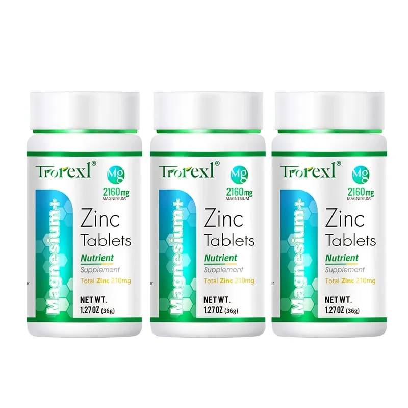 Le meilleur supplément de magnésium et de zinc, 60 comprimés, augmente la vitalité et la santé immunitaire — image 9