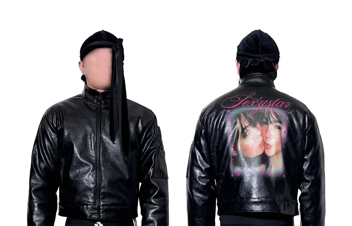 Jeans bootcut con trama metallica intrecciata in filo d'argento di alta qualità Jeans impilati punk gotico con doppie cerniere laterali da uomo — image 7
