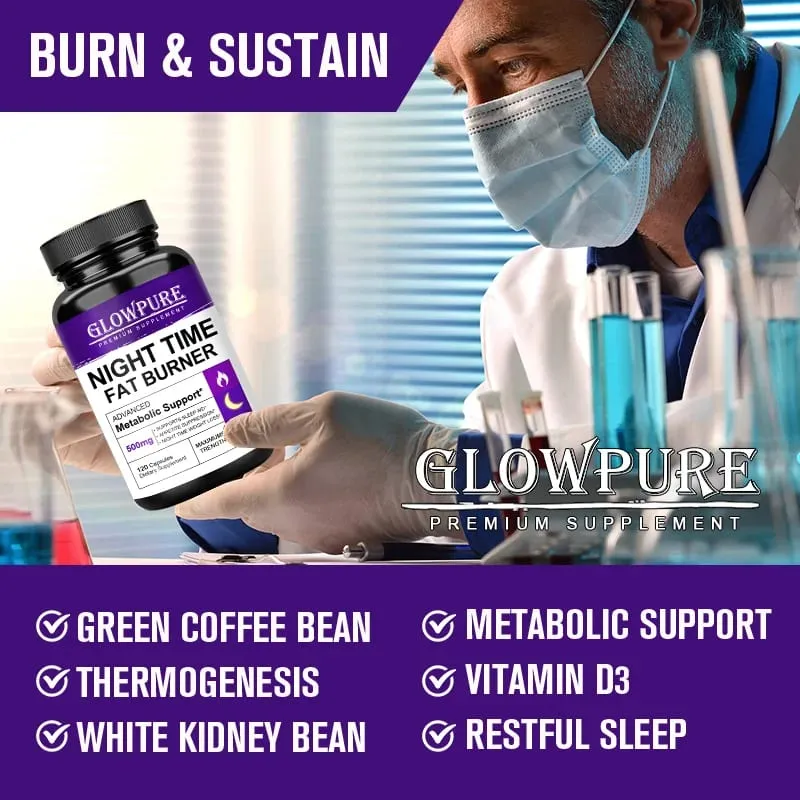 Powerful Natural Night time Fat Burning and Cellulite Weight Loss Pills for Lean Physique Detoxification Promotes Metabolism — image 4