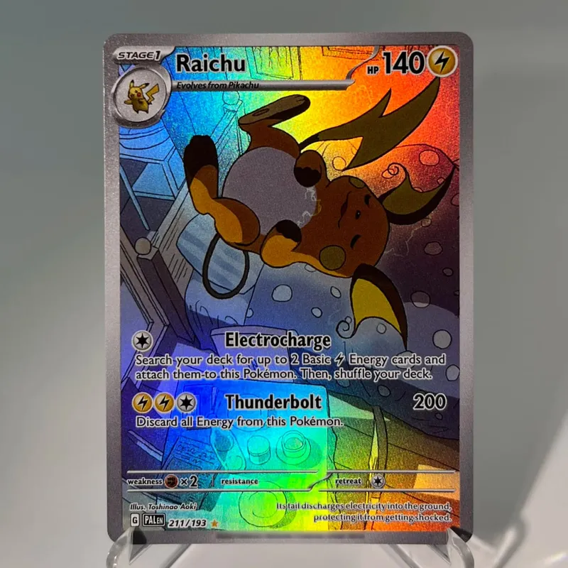 Paldea Evolved การ์ด PKM PTCG4-C GX Rainbow Magikarp Raichu Tyranitar Iono คอลเลกชันที่หายาก Battle ของเล่นของขวัญสำหรับงานอดิเรก — image 16