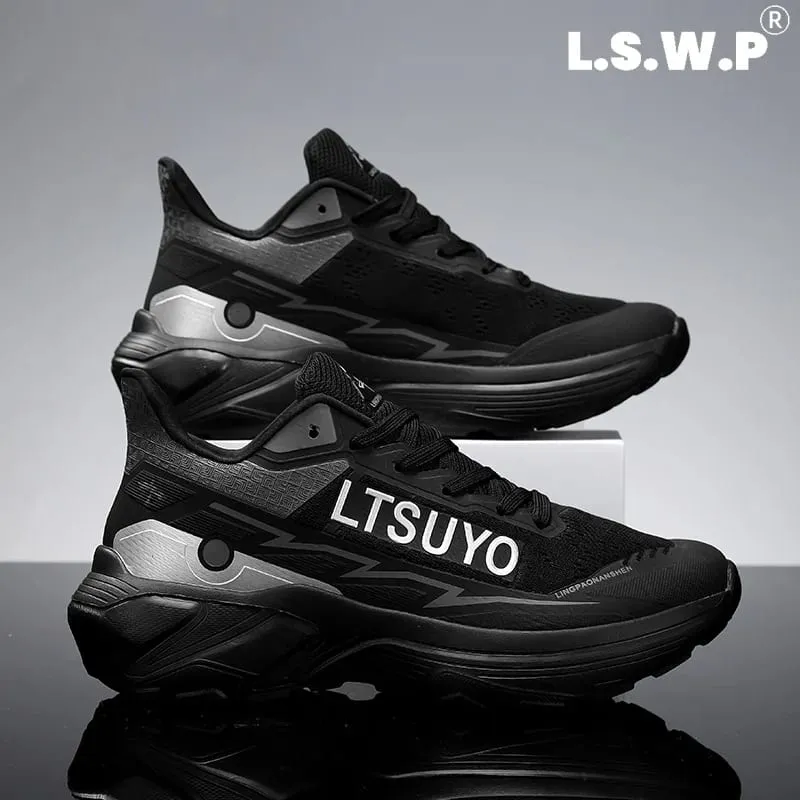 Men's Running Shoes High-Rebound Cushioning Technology Autumn and Winter Sports Shoes Lightweight Non-Slip Sneakers for Running Walking and Training