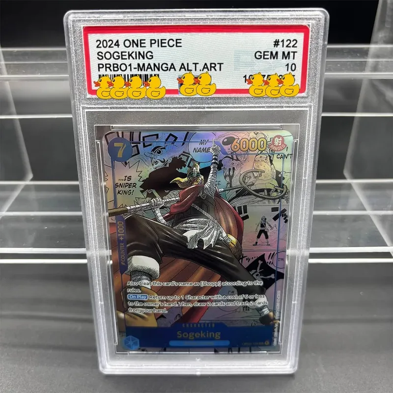 Kad Pengumpulan Kad Penilaian OPCG DIY 2023 ONE MONKEY D. LUFFY OPO5-MANGA ALT.ART Salinan Kad Penilaian 10Mata Hadiah Permainan Anime — image 5