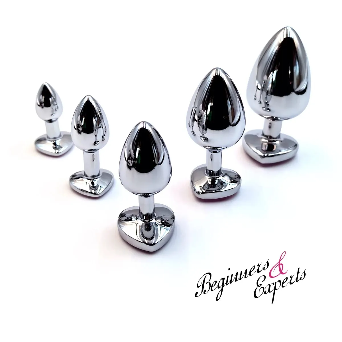 Hjertebase Mini Glat Metal Anal Plug Begynder Butt Plug Onani Stimulator Værktøj Sex Massager Voksen Sexlegetøj Til Mand Kvinder — image 5