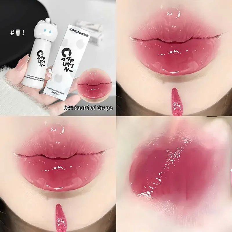 ลิปกลอส Cute Cat - ลิปกลอสที่ให้ความชุ่มชื้นเรียบเนียนและติดทนนาน - 4 เฉดสี ง่ายต่อการทา Lip Stain สำหรับมือใหม่ — image 10