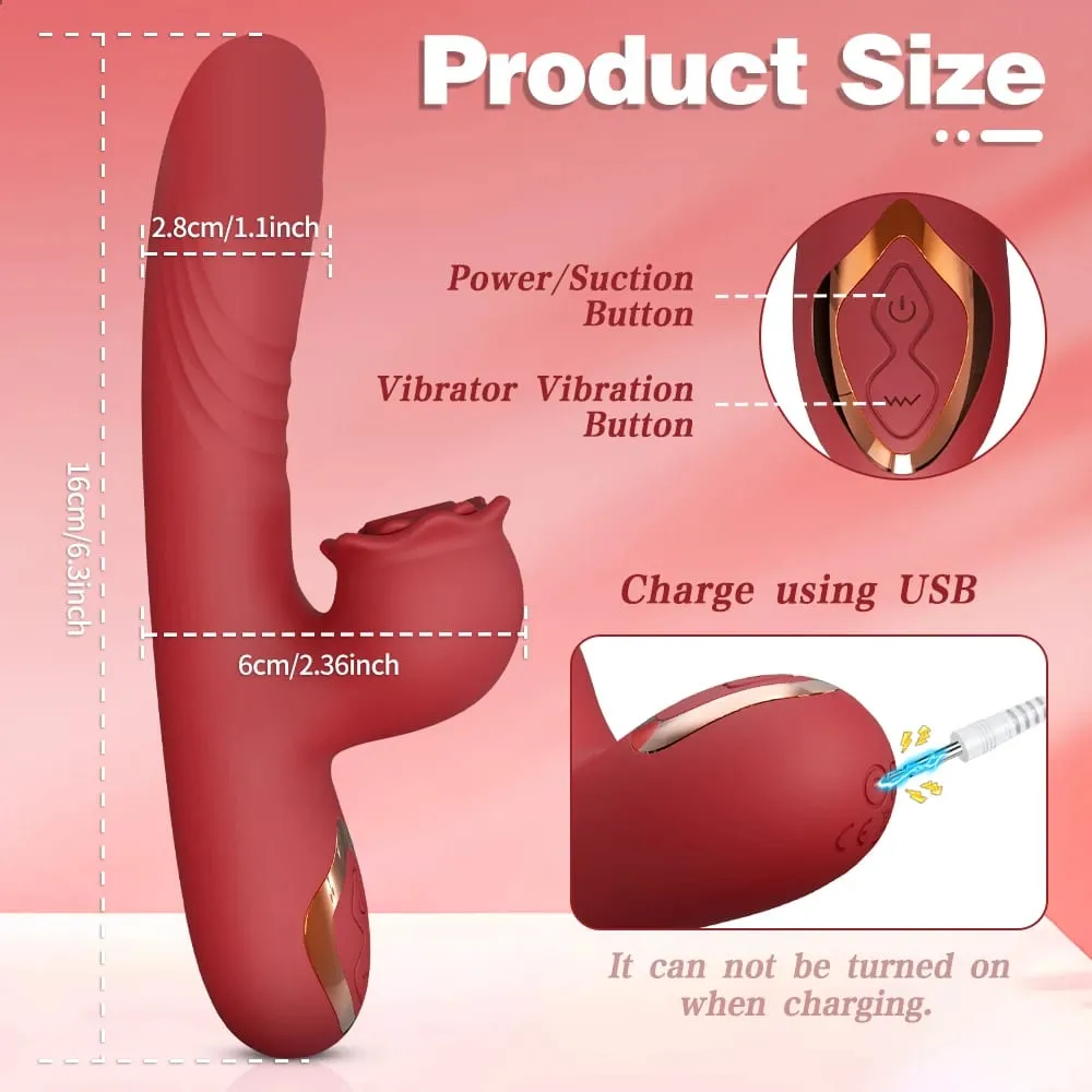 Potente vibratore vibrante succhiatore Sucker femminile stimolatore del clitoride Punto G massaggiatore vibratore Articoli per adulti Giocattoli del sesso Negozio per le donne — image 6