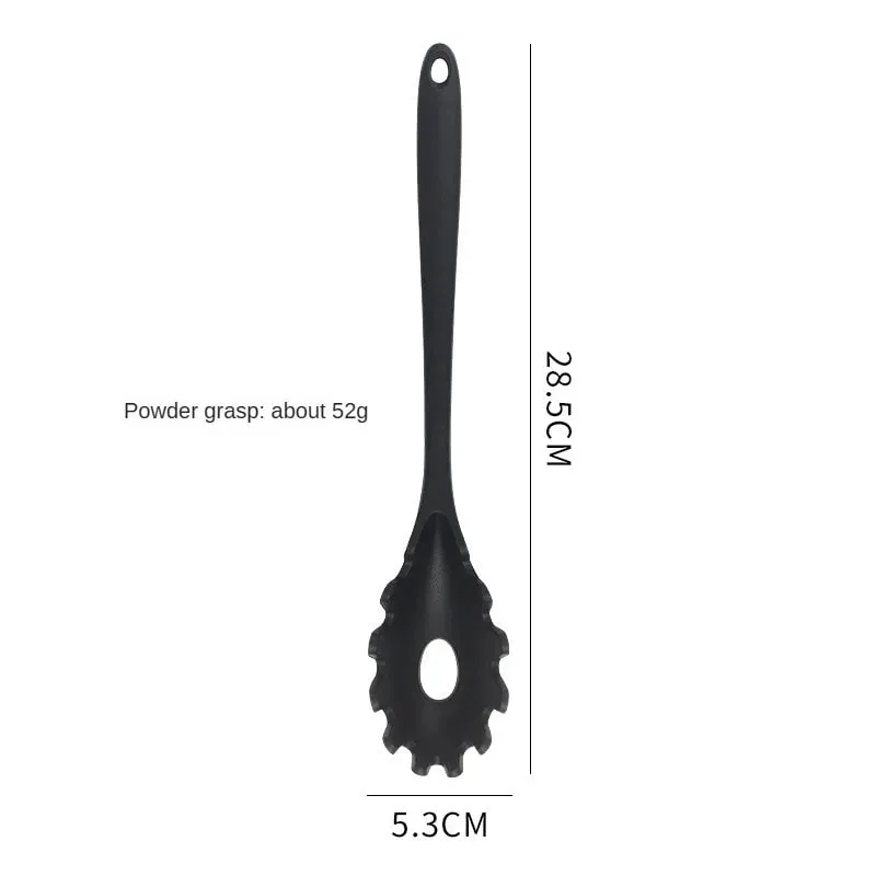 1 /7-teiliges Silikon-Küchenhelfer-Set – Antihaft-Spatel, Löffel, Skimmer, Pasta-Clip und mehr zum Kochen und Backen — image 13