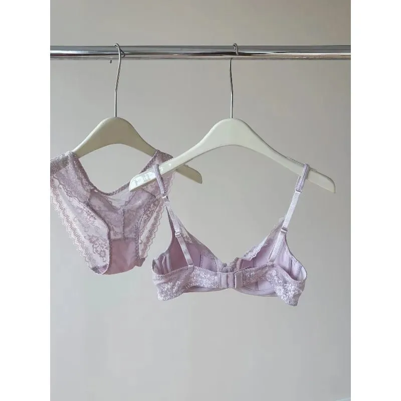 Reggiseno con ferretto in pizzo stile francese | Reggiseno push up a mezza coppa, busto grande, set intimo estivo leggero e dimagrante anti-cedimento BANERDANNI — image 4