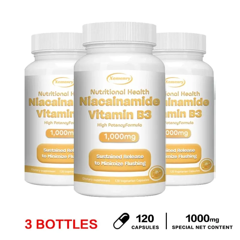 Capsules de niacinamide vitamine B3 – Soutient la fonction cérébrale et la santé cardiaque, stimule la production d'énergie et améliore l'immunité. — image 8