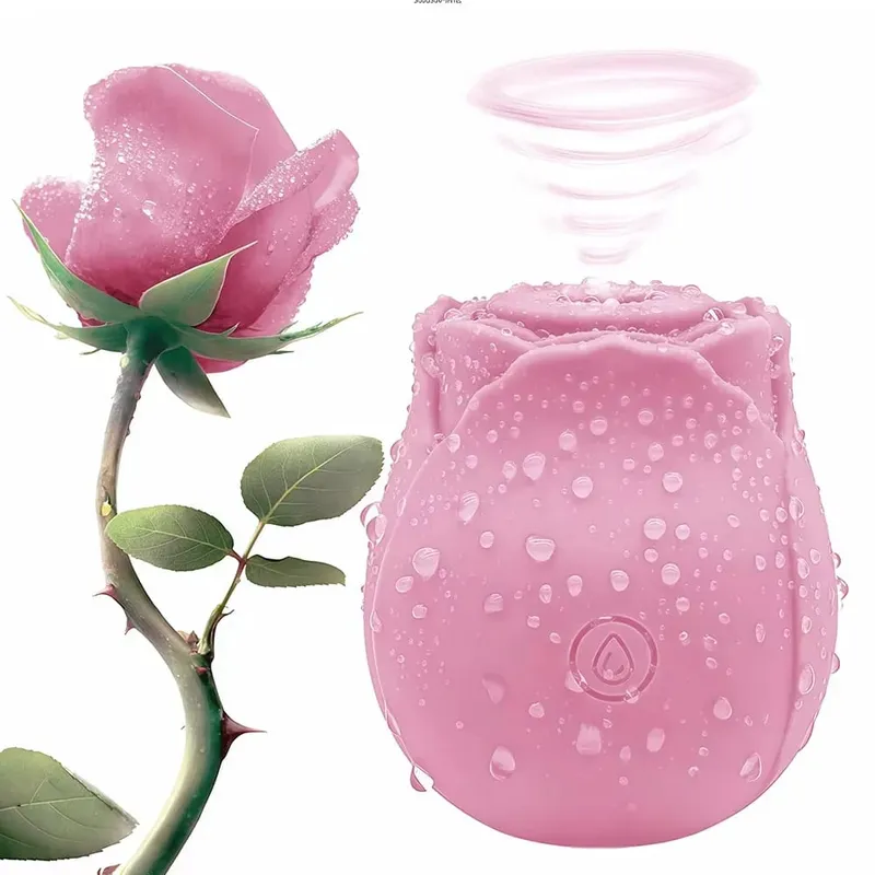 Rose Vibrator Toy for Women Clitoral Sucking Vibrator G-spot Thrusting Dildo Clit Nipple Sucker Vibrater Female Couple Sex Toys — image 11