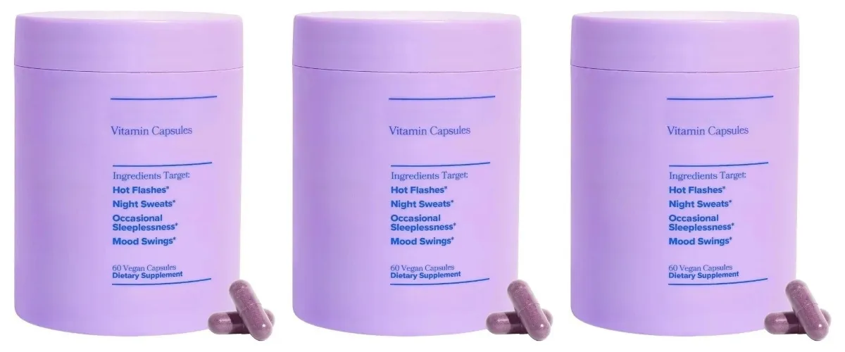 Vitamin Kompleks Wanita dengan Vitamin D3 B6 Penggunaan Menopaus Membantu Melegakan Peluh Malam Perubahan Mood Suplemen Makanan Kesihatan 60 Keping — image 9