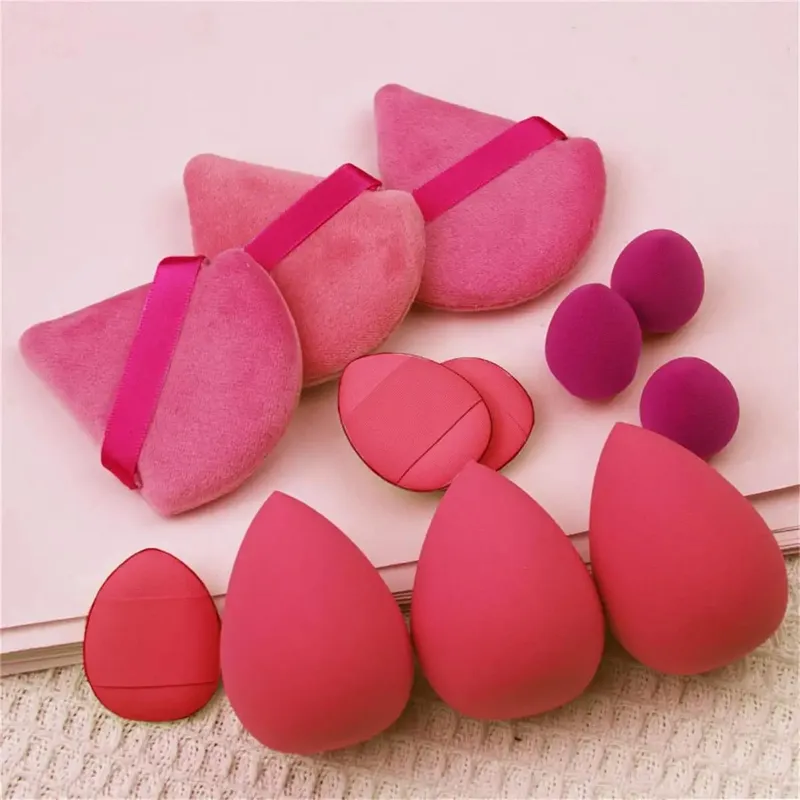 12 stk Lille medium og stort kombinationssæt Makeup Puff Essential for begyndere — image 4
