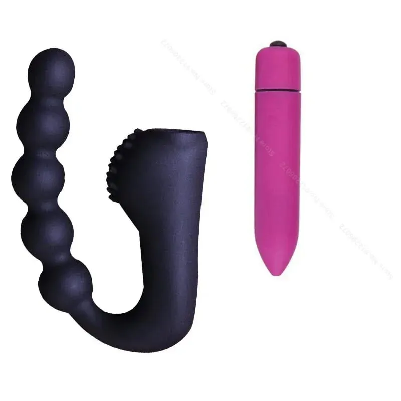Perline vibranti massaggiatore prostatico plug anale motori impermeabili 10 velocità stimolazione culo ano silicone uomo donna giocattoli del sesso — image 10