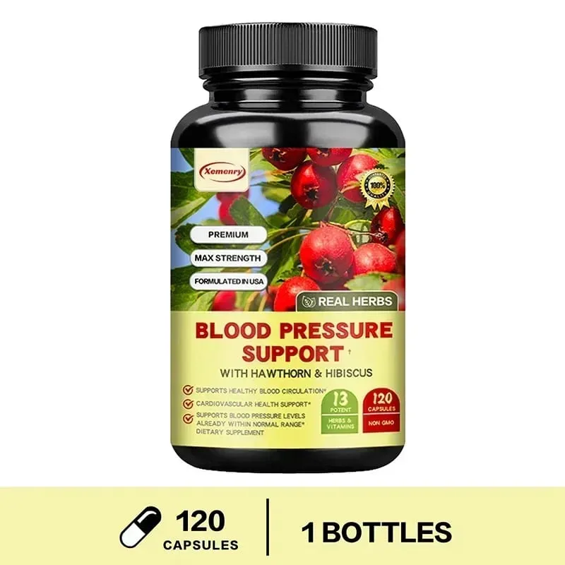 Blood Pressure Support - Supports Cardiovascular Health Boosts Energy and Immunity for Heart Health - with Hawthorn & Hibiscus — image 8