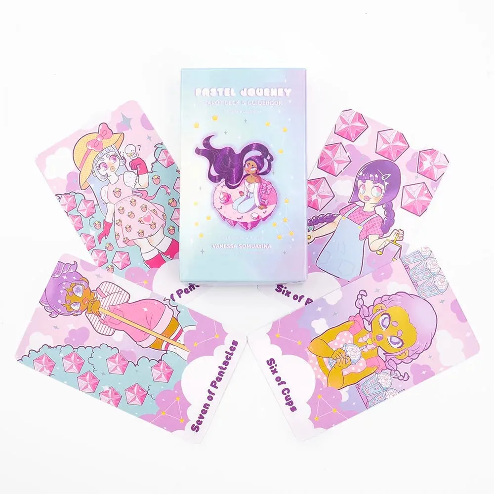 2026 New Style Pastel Journey Tarot Deck 78Pcs Tarot Cards Tarot Deck Collectible Oracle Card Set 10.4*6.1cm — image 2