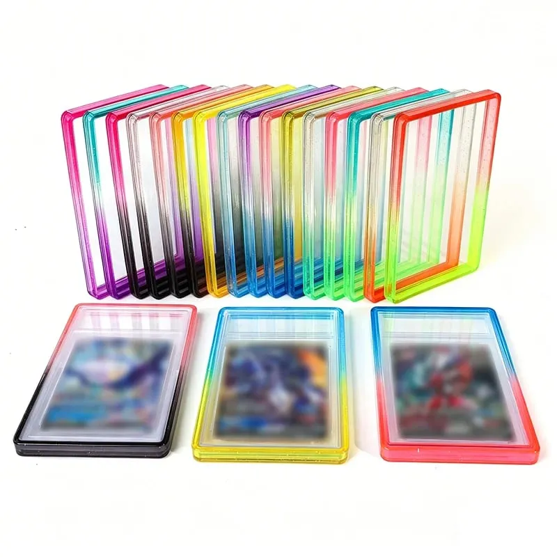 TPU deska s třpytivým nárazníkem Držák pouzdra Ochranné pouzdro na displej s průhlednou zadní stranou pro 35PT Graded Trading Card — image 3
