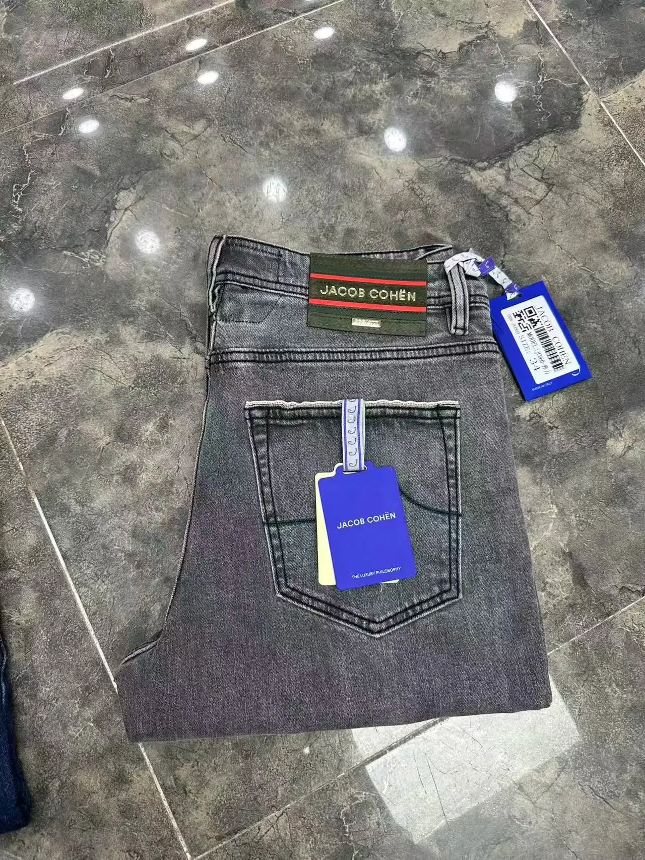 Jeans in cotone spesso da uomo 2026 Autunno Inverno nuova elasticità confortevole qualità aziendale dritto Pantaloni lunghi taglia grande 29-40 — image 4