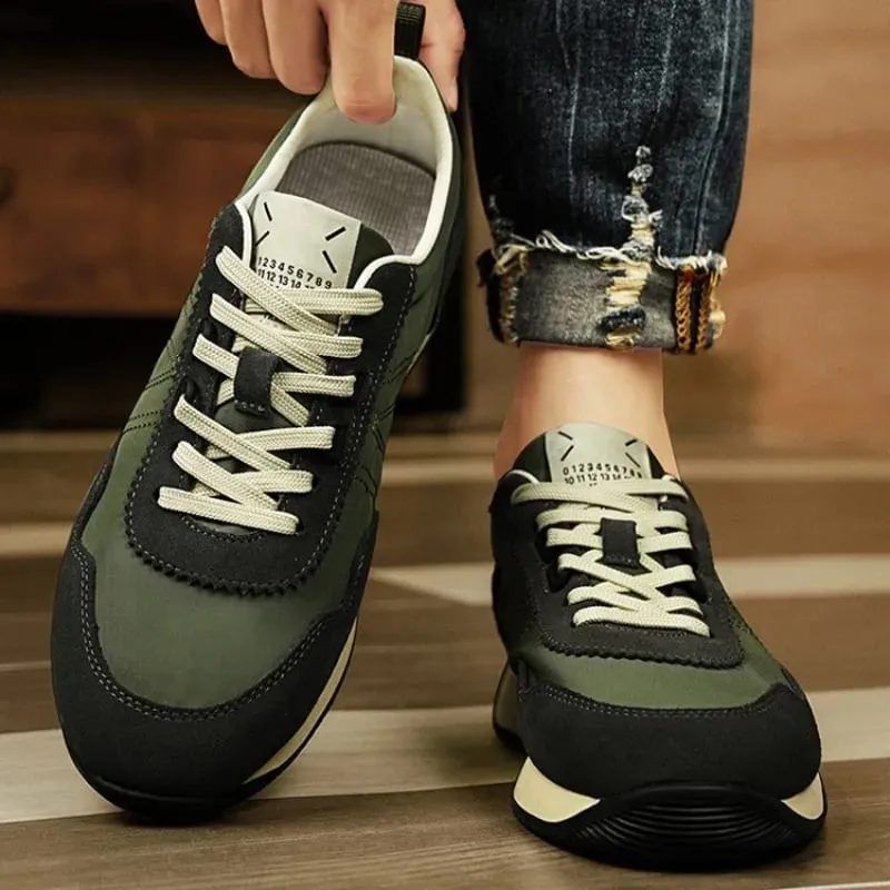 British Men's Spring/Autumn Chunky Sneakers High-Quality Breathable Canvas Casual Shoes Designer Comfy for Outdoor Walking Shoes — image 6