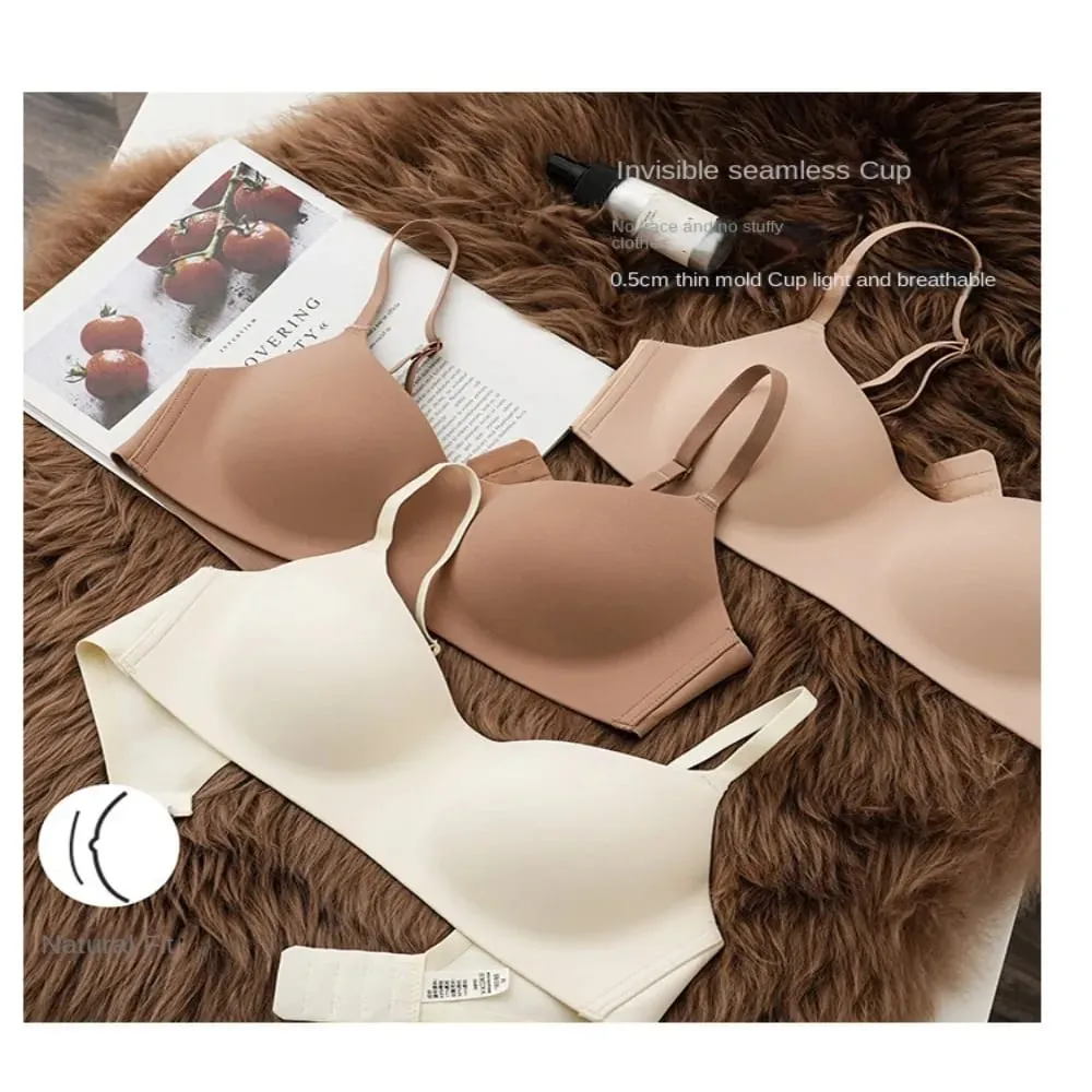 Blød komfort Trådløs BH Tynd Skål Åndbart stof Sømløs BH Elastisk materiale Elastisk Tube Top BH'er Lingeri Skønhed — image 7