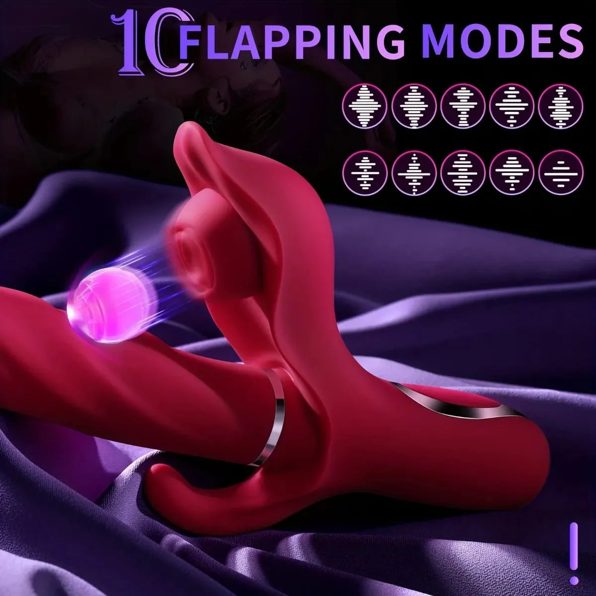 3 in 1 Stoßdildo-Vibrator G-Punkt-Kaninchen-Vibrator für Frauen Vagina Klitoris-Stimulator Sexspielzeug Erwachsene Produkte für Frauen — image 3
