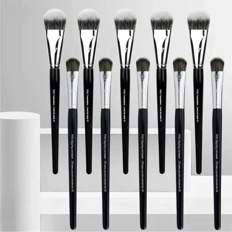 Professionelle Foundation Pinsel 47/52 Besen Kopf Flüssige Foundation Schatten Reparatur Pinsel Frauen Gesicht Basis Make-Up Schönheit Werkzeuge