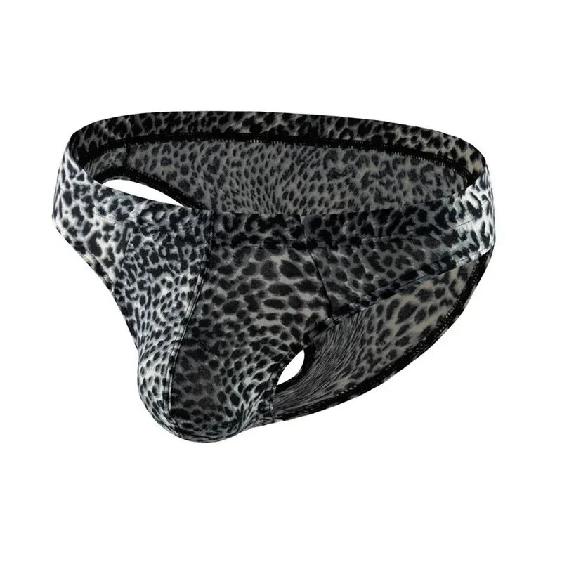 Seluar Dalam Lelaki Seksi Seluar Dalam Corak Leopard Pinggang Rendah Seluar Slip Lembut Pakaian Dalam Seluar Dalam Kantung Tangas Sexis De Hombre