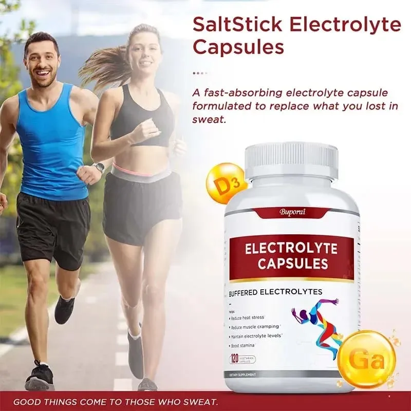 Electrolyte Capsules - Contains Vitamin D Promotes Electrolyte Balance Improves Cognitive Function Relieves Fatigue Non-GMO — image 6