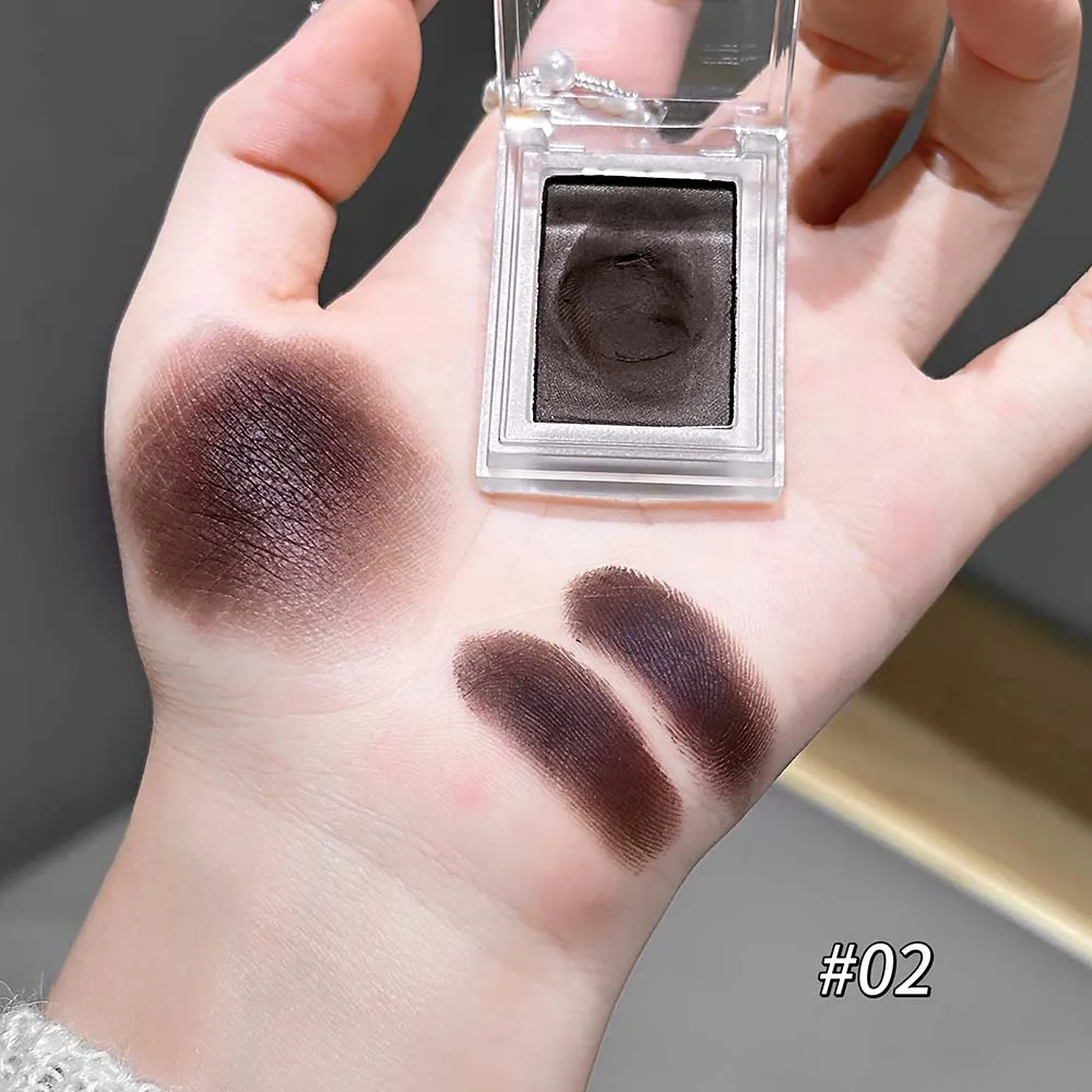 Donkerrood Bruin Monochroom Oogschaduw Crème Aardappelpuree Natuurlijke Veegvaste Niet-uitdrogende Matte Oogschaduw Waterproof Eyeliner