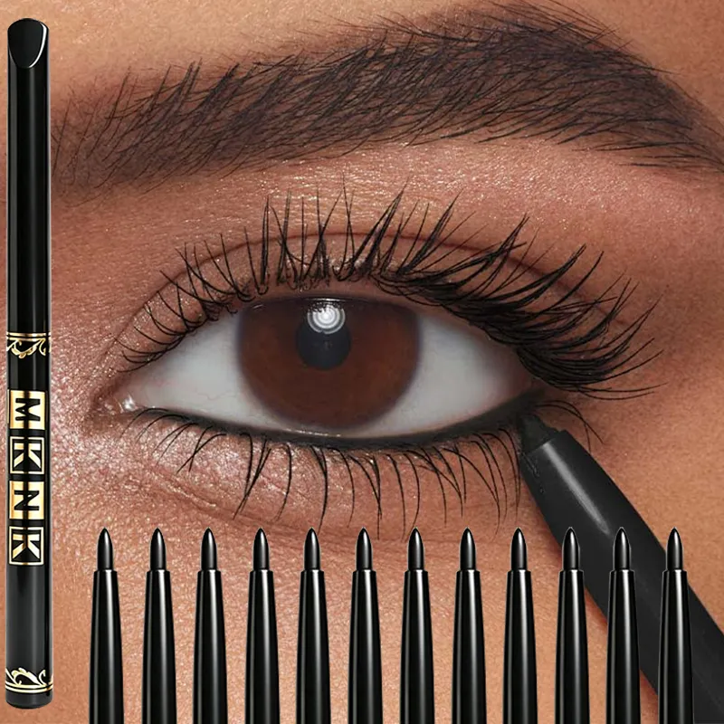 Schwarzbraune Eyeliner-Stifte, wasserfest, schweißfest und wischfest, mit einfachem Twist-Anwendungs-Eyeliner-Stift für kräftiges Augen-Make-up — image 1
