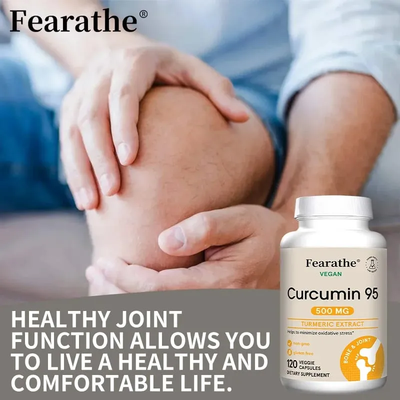 Curcumina - 95 % de curcuminoides - Suplemento de cúrcuma altamente absorbido para la salud de las articulaciones, comodidad y flexibilidad - 120 cápsulas — image 5