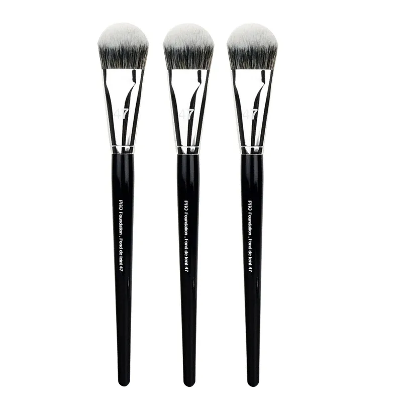 1-10 pz Pro Fondotinta Pennello 47 Testa di Scopa Professionale Fondotinta Liquido Crema Correttore Pennelli Donne Viso Strumenti di Trucco di Base — image 8