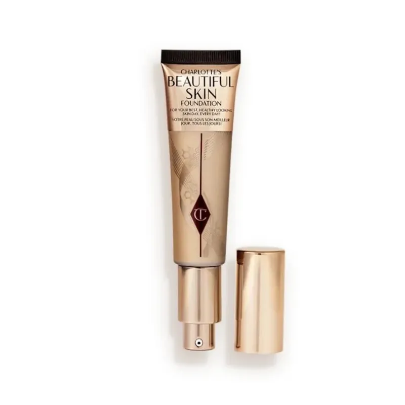 Charlotte Tilbury Airbrush Flawless Foundation Fond de Teint Belle Peau Fond de Teint Naturel à Couverture Complète Doux-Mat Radiant Glo — image 14