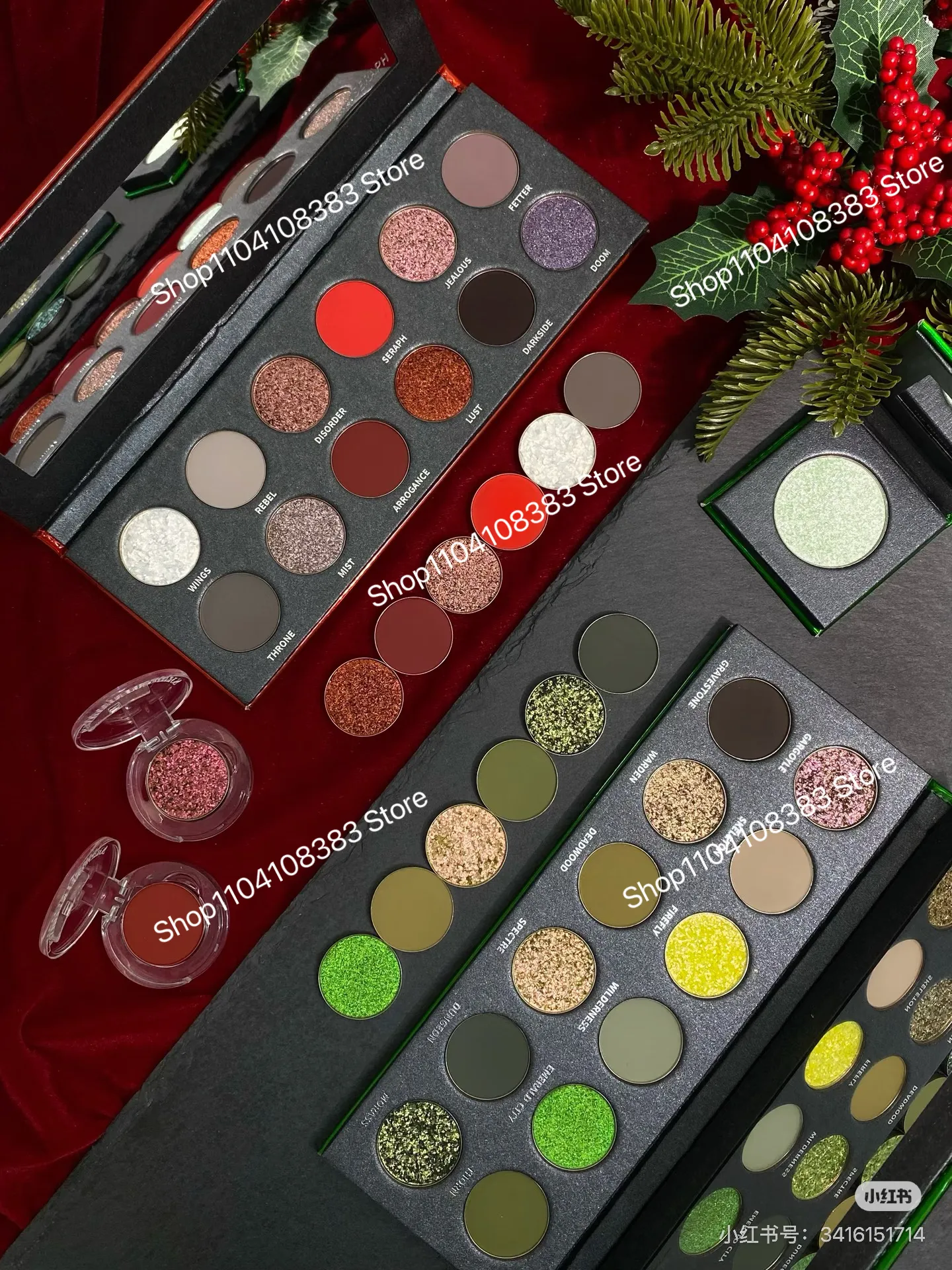 Ombretto Disco Camaleonte Ombretto Gotico Opaco Shimmer Morbido Smoky Clown Colori alti Trucco occhi duraturo — image 4