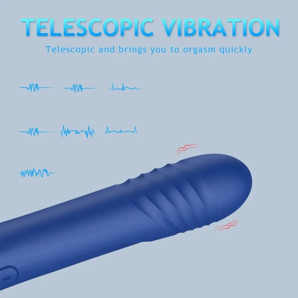 Hammer Clitoris Sucking Vibrator Clitoris G-Spot Massager Nipple Licking Vagina Anus Retractable Dildo Women’s Sex Toy