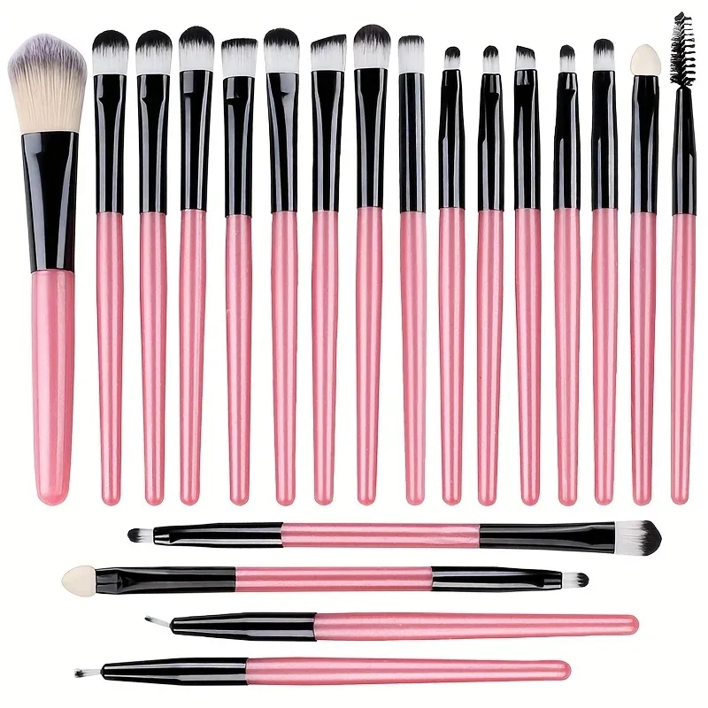 Conjunto de pincéis de maquiagem para os olhos, 20 peças, portátil, macio, ferramentas de beleza, base, sombra, delineador, multifuncional, iniciante — image 11