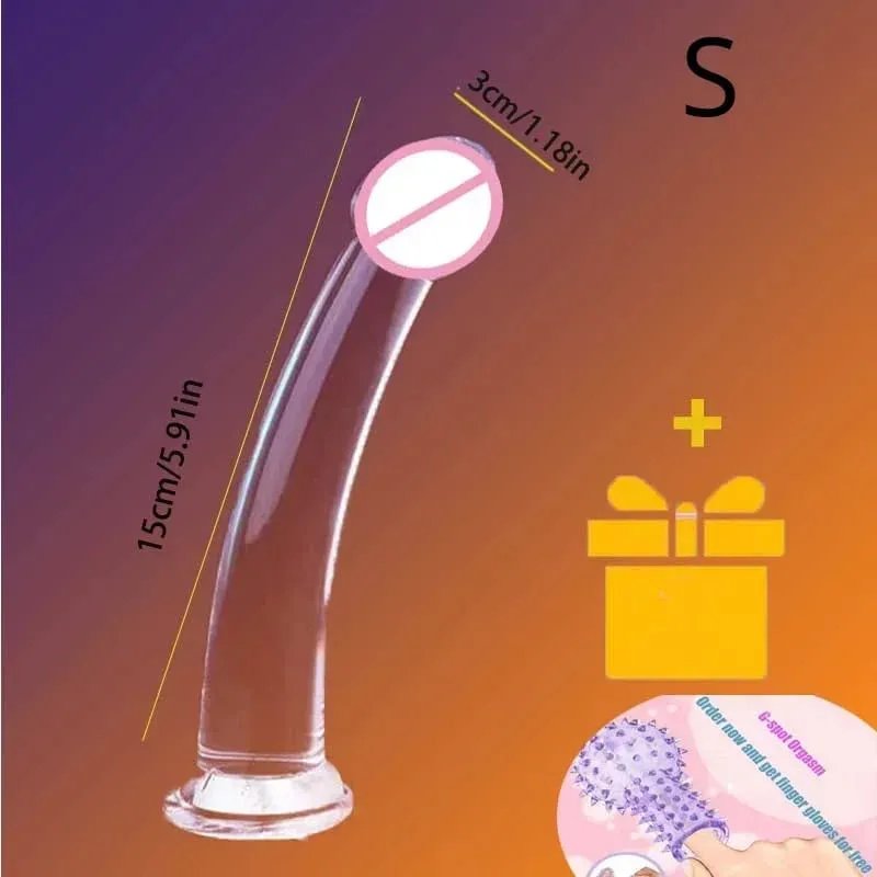 Dildo realistico trasparente Forte ventosa senza vibratore Masturbatore per donne Pene realistico anale Giocattoli del sesso per le donne Sex Shop 18