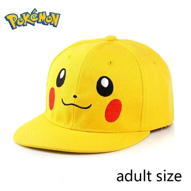 Pokemon Pikachu Berretto da baseball Anime Cartoon Figura Cosplay Cappello regolabile Donna Uomo Bambini Sport Berretti Hip Hop Giocattoli Regalo di compleanno — image 27