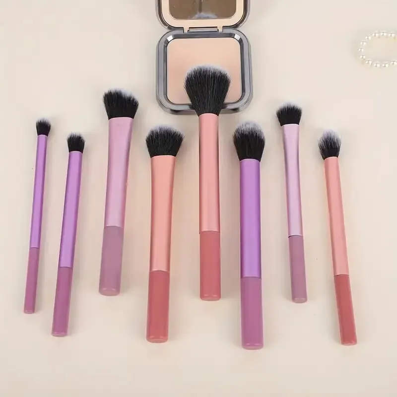 5 ชิ้นชุดแปรงแต่งหน้าผมสังเคราะห์นุ่มแปรงแต่งหน้ารองพื้นอายแชโดว์เครื่องสำอางแต่งหน้าเครื่องมือ — image 5