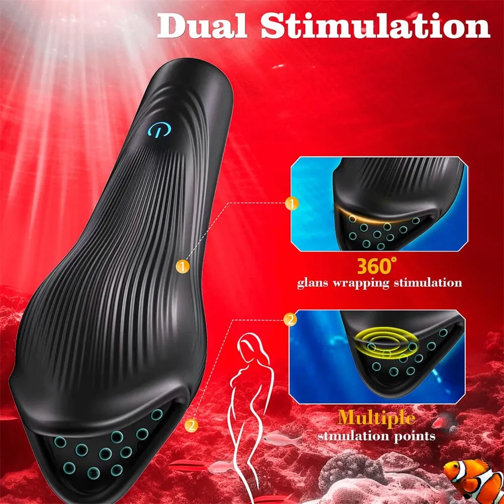 ลิ้นสั่นที่มีประสิทธิภาพเลียVibratorชายGlanนวดDelay Stamina Trainer Oral Sex Climax Masturbation Sexของเล่นสำหรับชาย — image 4