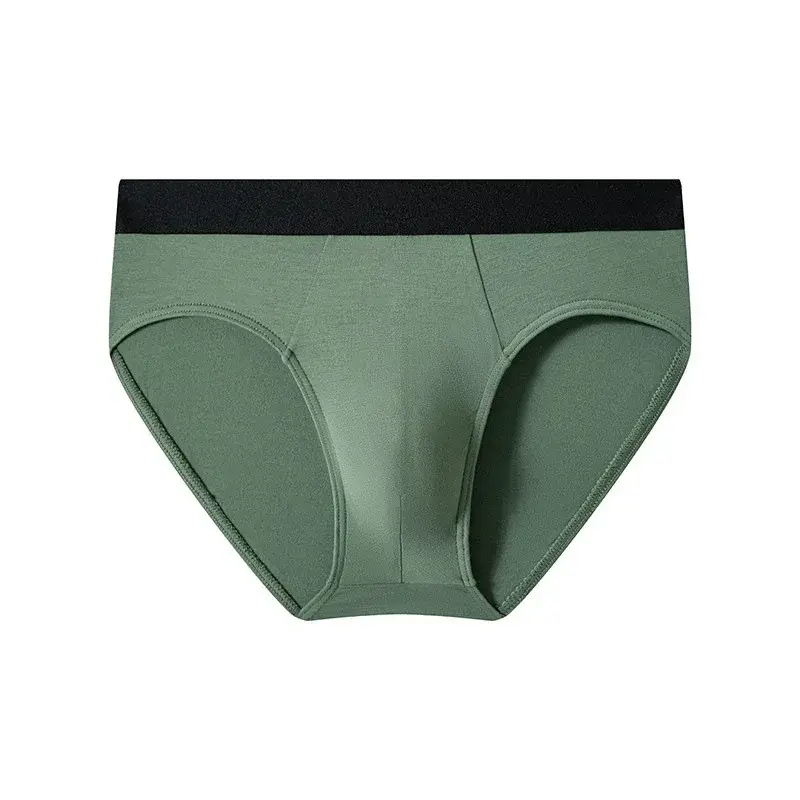 3pcs Solid Color Men's Underwear Simple Everyday Four Seasons Men's Briefs Comfortable Breathable Underwear — image 4