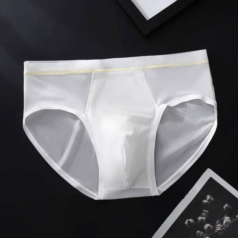 Nam Liền Mạch Ice Silk Quần Đùi Quần Lót Phồng Túi Chắc Chắn Thoáng Khí Quần Lót Gợi Cảm U Lồi Túi Quần Lót Quần Lót — image 3