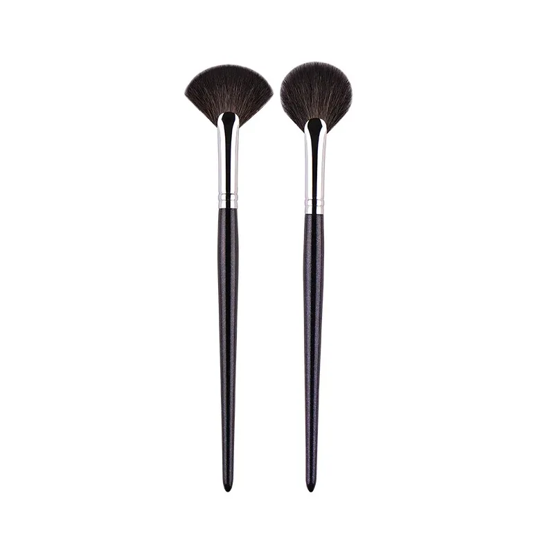 1 kus Malé vějířové štětce na make-up Zvýrazňovač Nosní stíny Štětec na make-up Tvářenka na kontury nádherné kosmetické nástroje Kozí srst — image 19