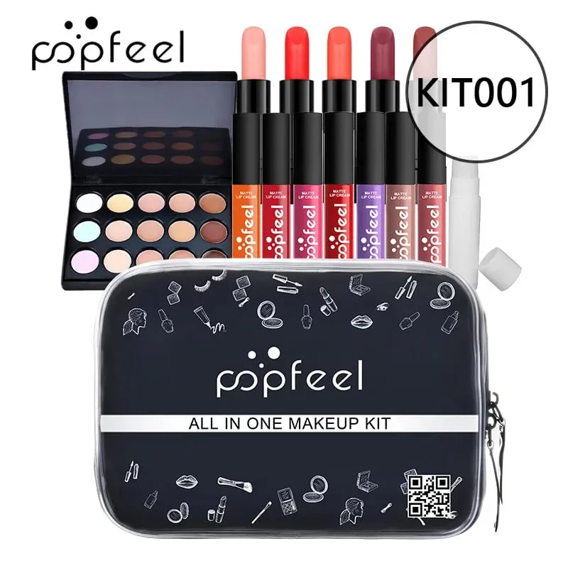 Makeup Full Kit Female Make Up Set Eye Shadow Eyeshadow Palette Lip Gloss Mascara Eyeliner Brushes Bag Make-up for Women