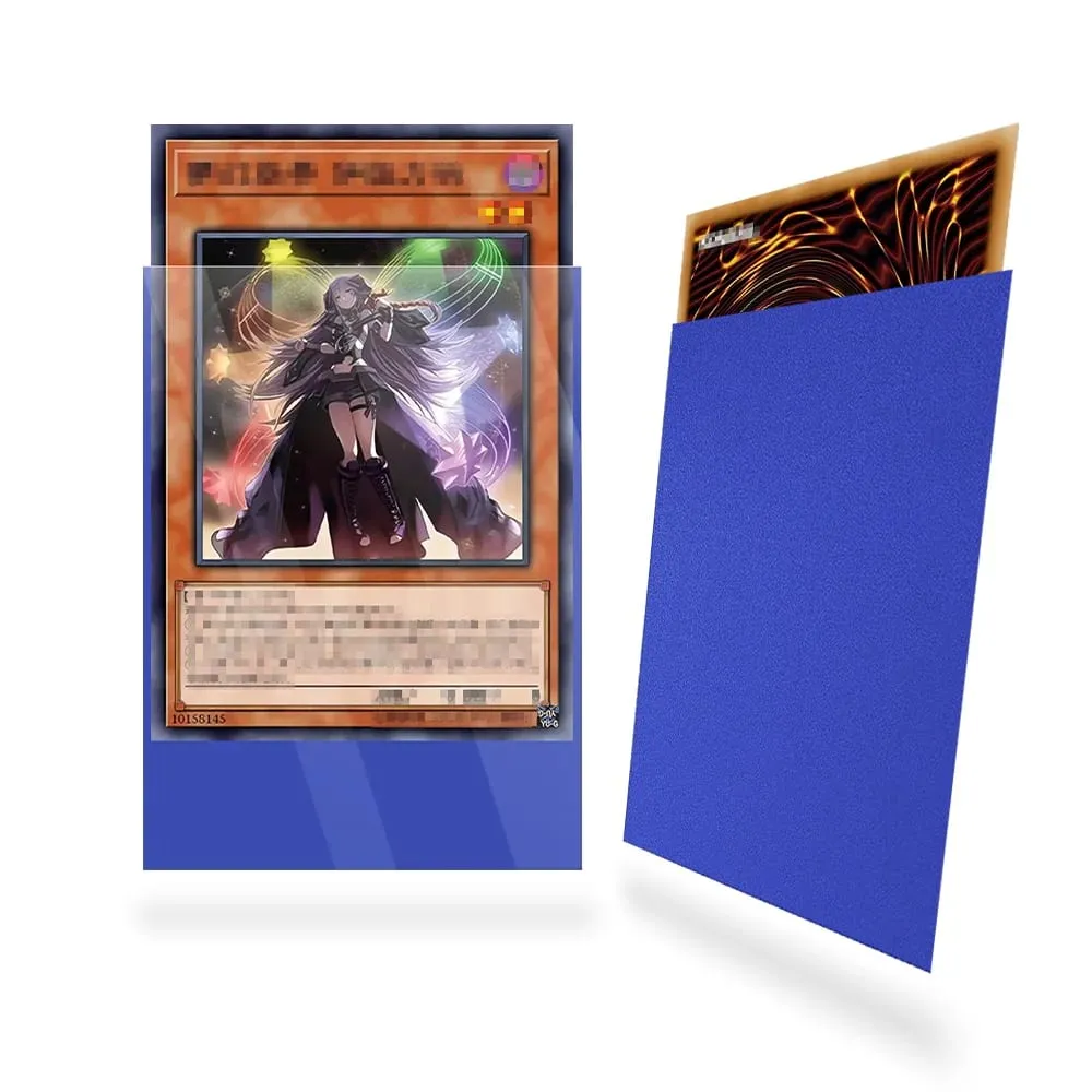 62x89mm 100PCS/Set Solid Matte Trading Card Sleeves Top Loading Japanese Size Card Protector for YGO — image 2