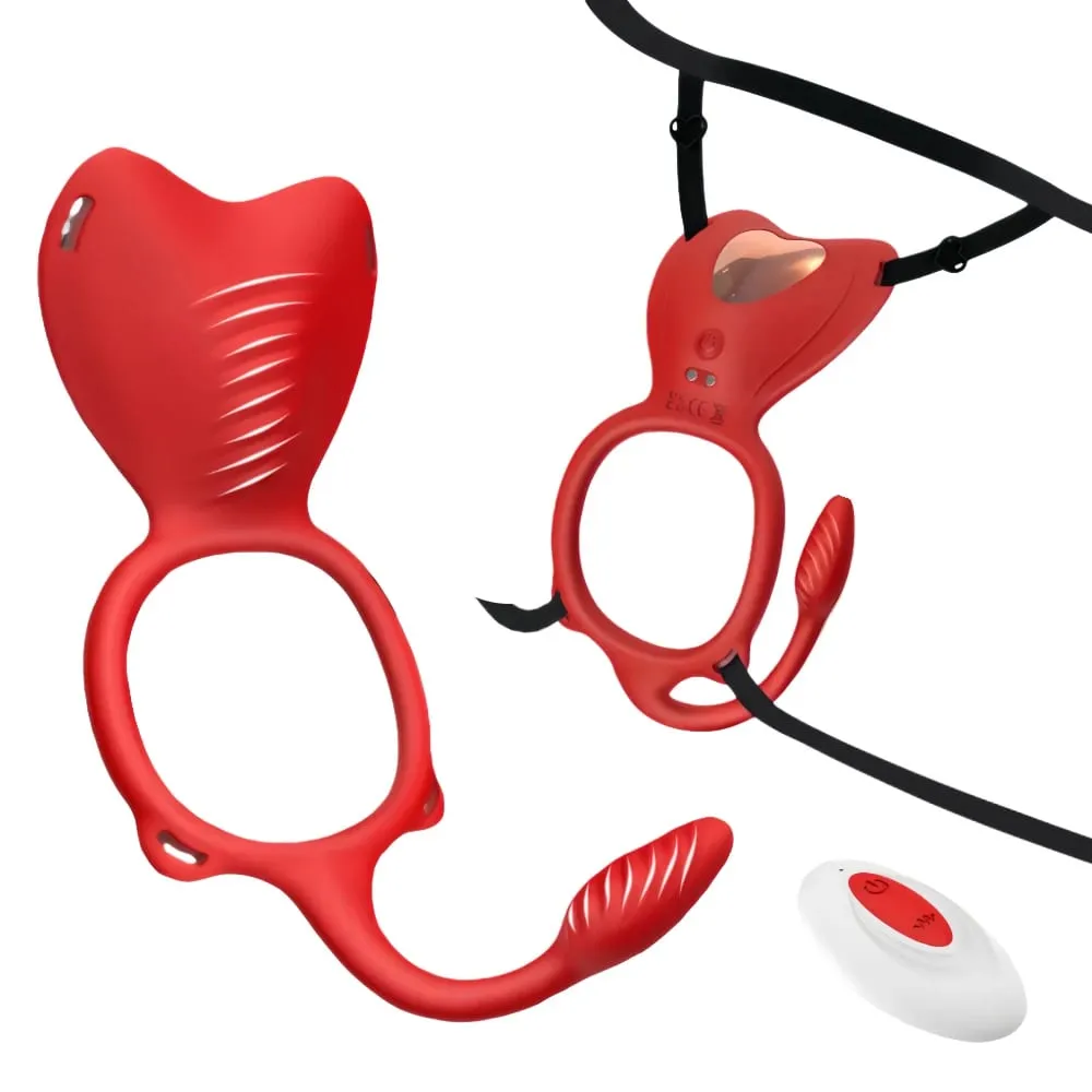 Vibromasseur portable 4 en 1, 10 fréquences, anneau de pénis, stimulateur de Clitoris, point G, masseur Anal, jouets sexuels pour adultes, masturbateur — image 1