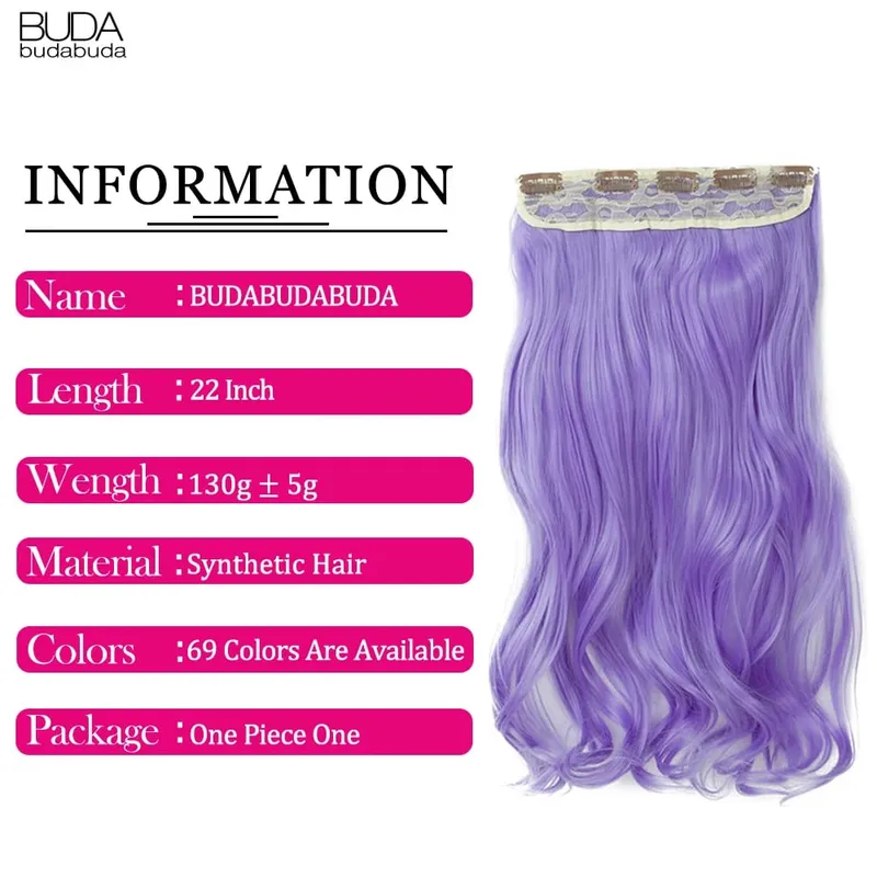 Long Straight Curly One Piece 5clips Clip-in Extensions 22Inch Heat Resistant Hairstyles Colour Mix Blonde Hair Piece For Women — image 6