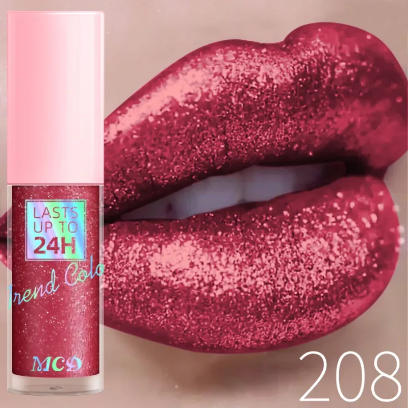 18 Colors Diamonds Glitter Lip Gloss Long Lasting Waterproof Liquid Lipstick Pearl Shining Lip Color Sparking Lip Makeup Women — image 13