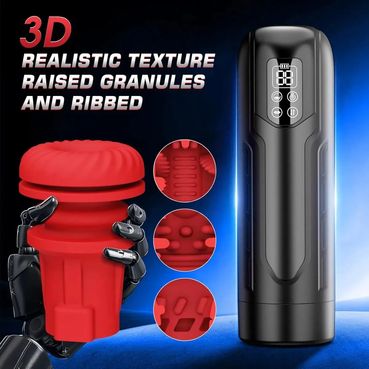 9Mode Sugende Støbende Vibrator Mand Masturbator Automatisk Opvarmning Sex Machine Pocket Pussy Dildo Voksen Sexlegetøj til mænd — image 6