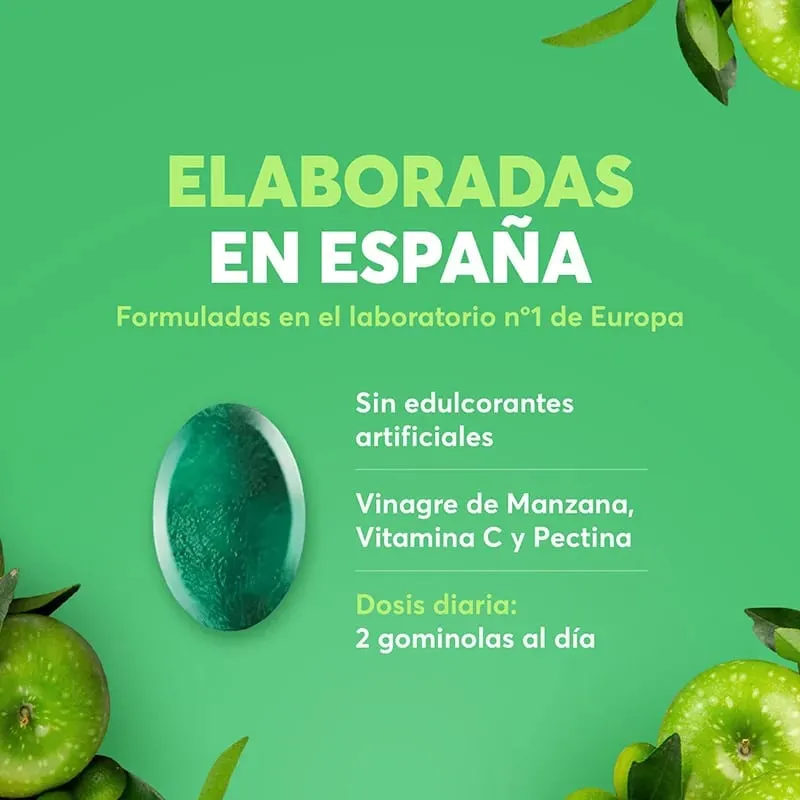 V Gummies - Caramelle gommose all'aceto di mele per la salute dell'apparato digerente Caramelle gommose all'aceto di sidro di mele, sapore naturale di mela con vitamina C e pectina — image 3