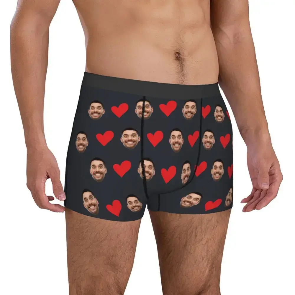 Personalized Face Photo Underwear Custom Heart Boxer Briefs Men Briefs Gift For Husband Anniversary Gift for Dad — image 18