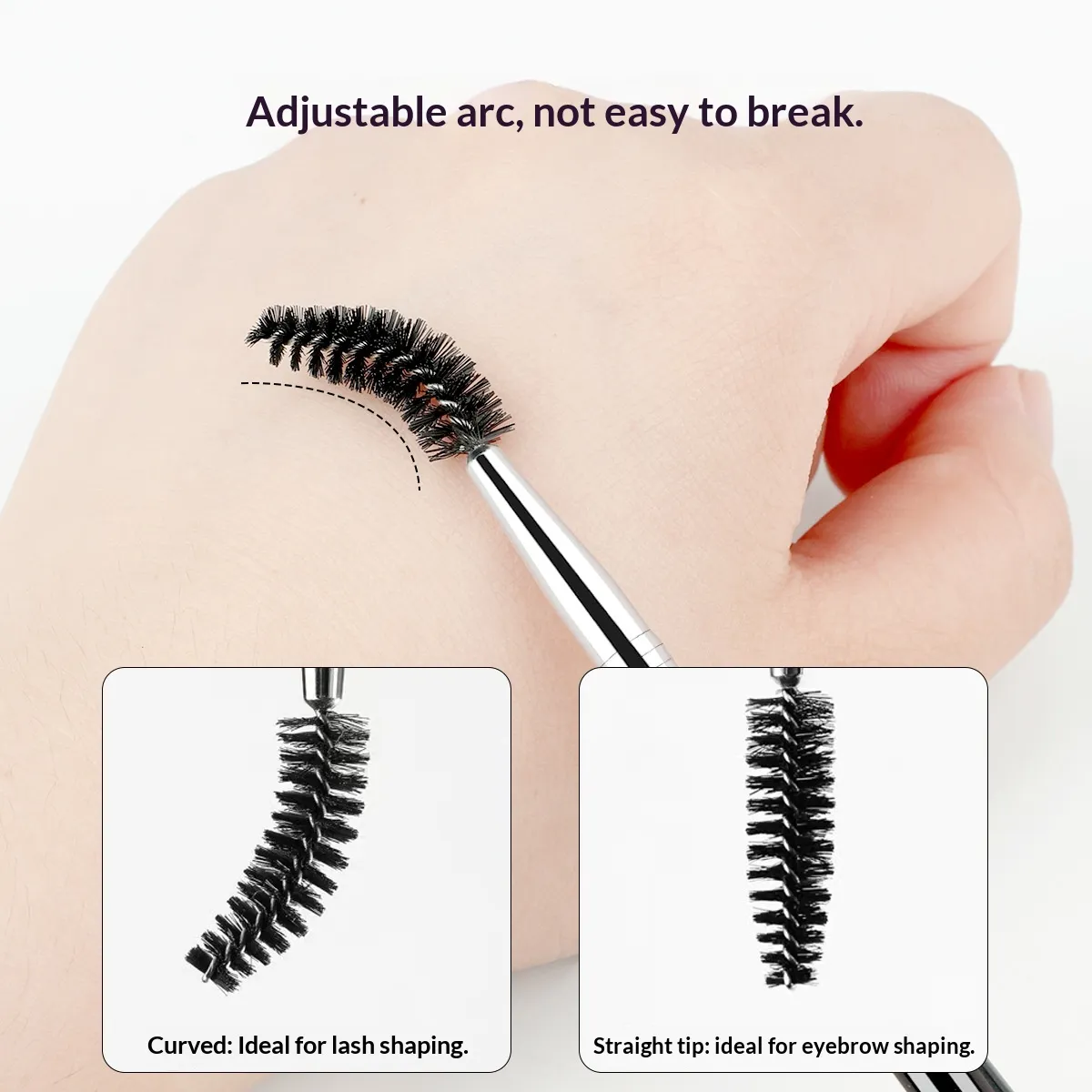 2 in 1 Double Ended Eyebrow Brush and Eyelash Comb Eyeshadow Blending Makeup Tool Eyeshadow Makeup Brushes — image 4